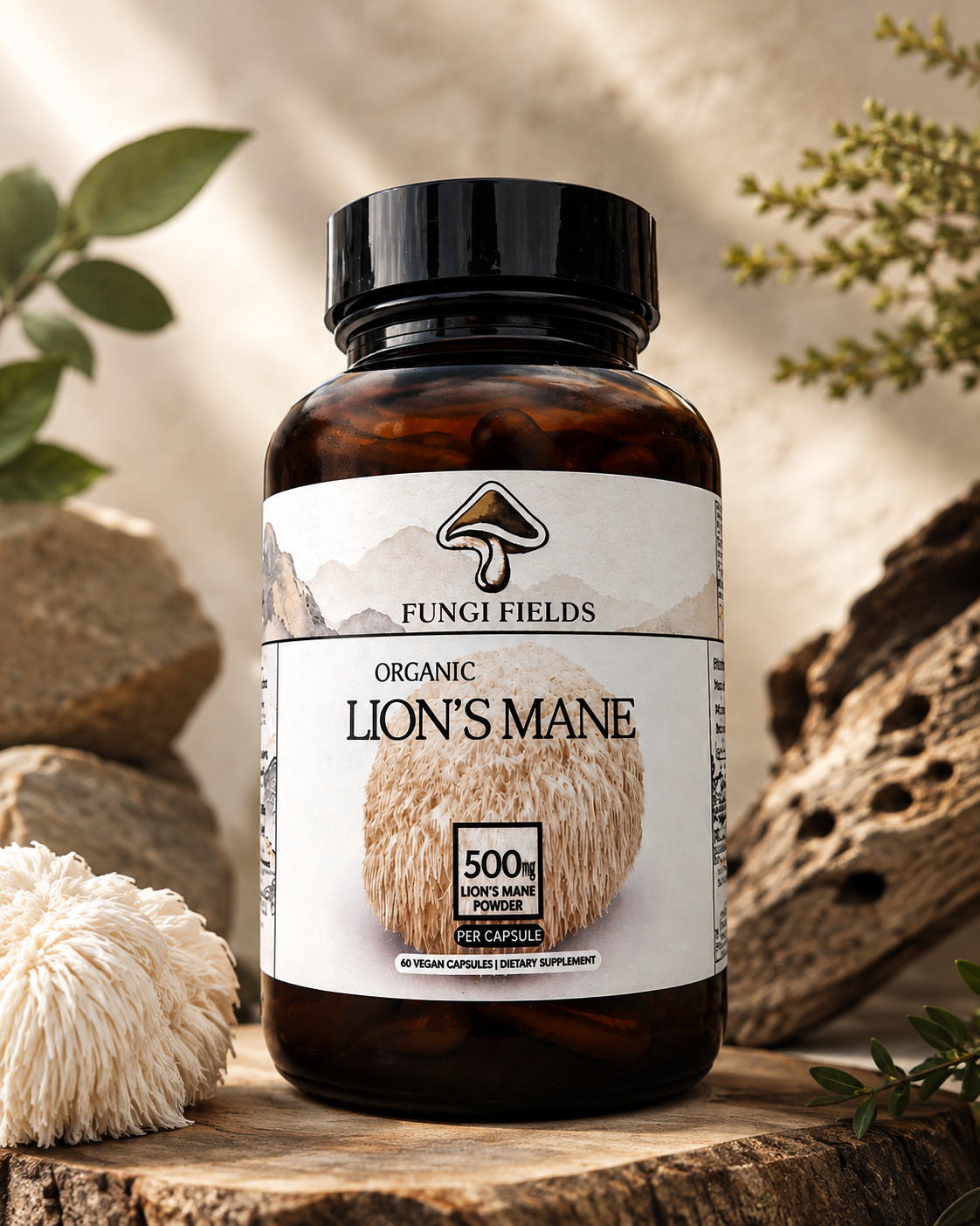 Organic Lion's Mane — 60 Capsules