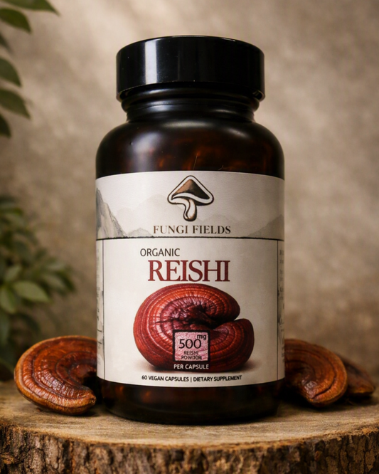Organic Reishi Mushroom — 60 Capsules