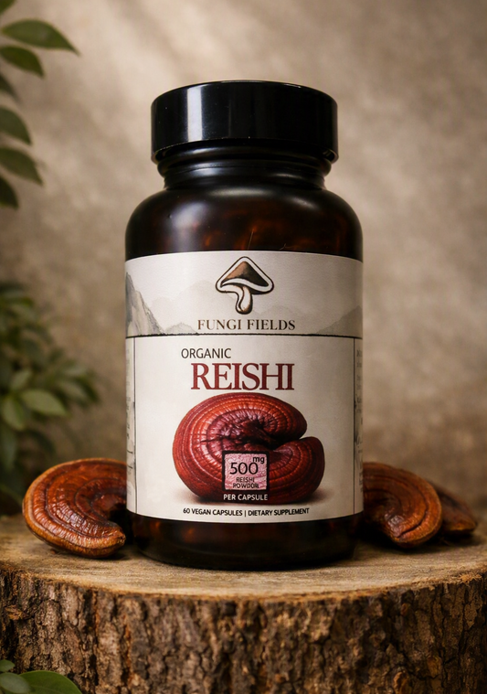 Organic Reishi Mushroom — 60 Capsules